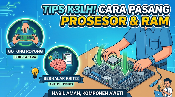 K3LH: Pemasangan Prosesor dan RAM