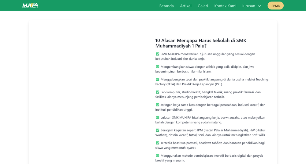 karya dashboard muhipa